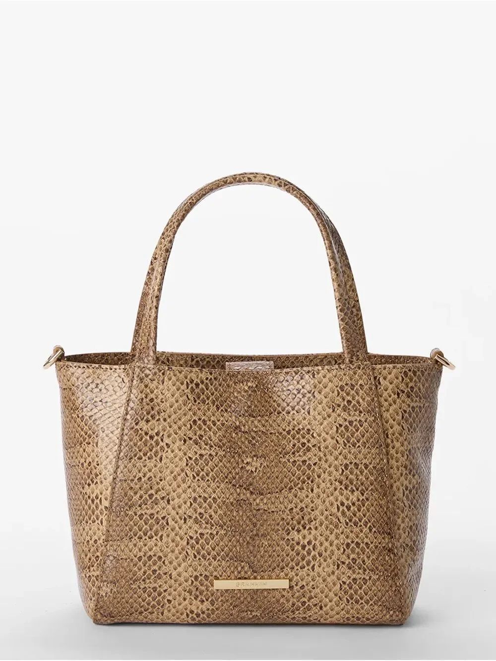 NEW Brahmin Small Mona - Light Pecan Bonaire